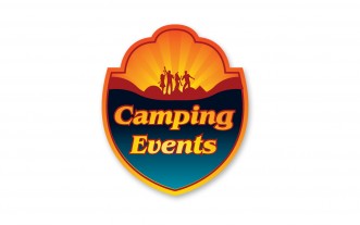 Camping Events Een organisatie die uitjes en feesten regelt voor diverse jongere campings. Veelal zijn dit campings aan de zee en in warme landen. Het logo symboliseert warmte, plezier en zee.